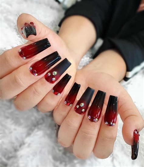 acrylic nails dark red|dark red biab nail ideas.